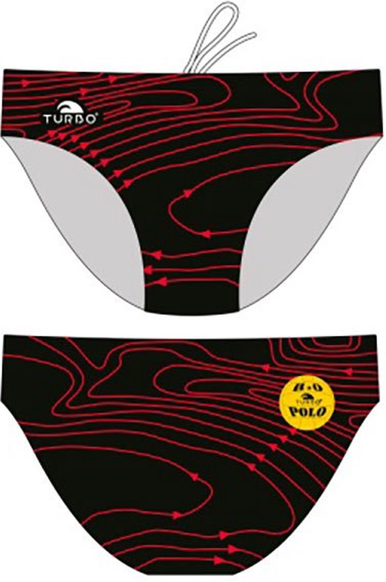 Turbo Isobars Zwemslip Rood,Zwart L Man
