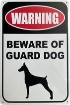 Homeson Wandbord Guard Dog - Pas op voor de hond - Hier waak ik