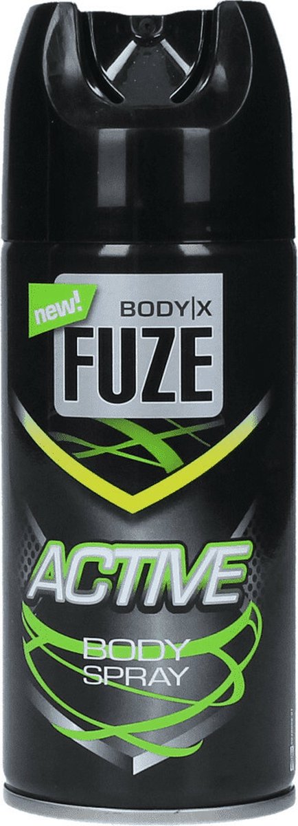 Body-X Fuze Deospray Active - 6 x 150 ml - Voordeelverpakking