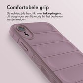 iMoshion Hoesje Geschikt voor iPhone Xr Hoesje Siliconen - iMoshion EasyGrip Backcover - Paars