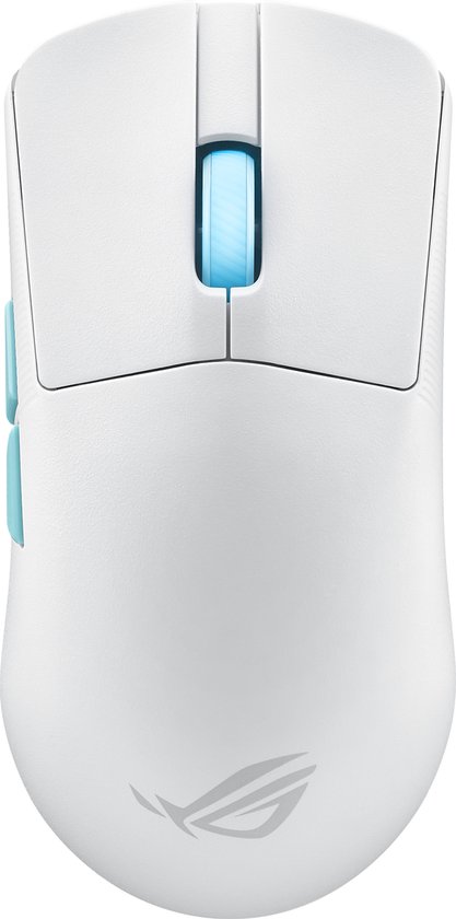ASUS ROG Harpe Ace Aim Lab Edition muis Ambidextrous RF Wireless + Bluetooth + USB Type-C Opto-mechanisch 36000 DPI