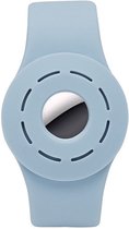 Bracelet Apple AirTag pour Enfants en Siliconen avec bouton pression | Bracelet AirTag pour enfant | Bracelet AirTag Blauw