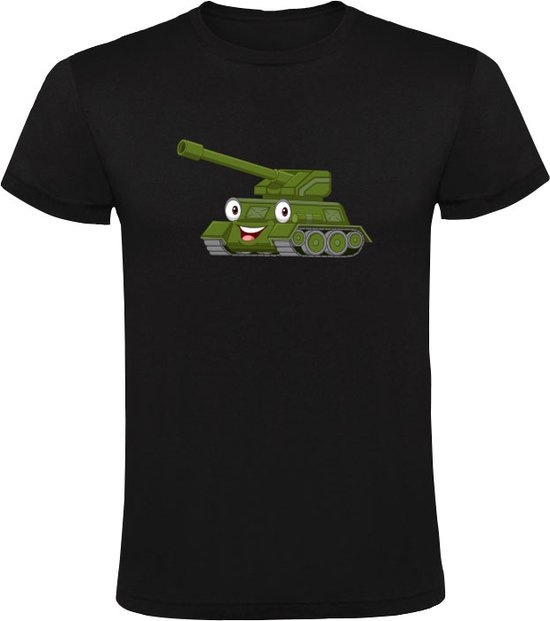 Tank | Kinder T-shirt | leger | soldaat | oorlog | Zwart