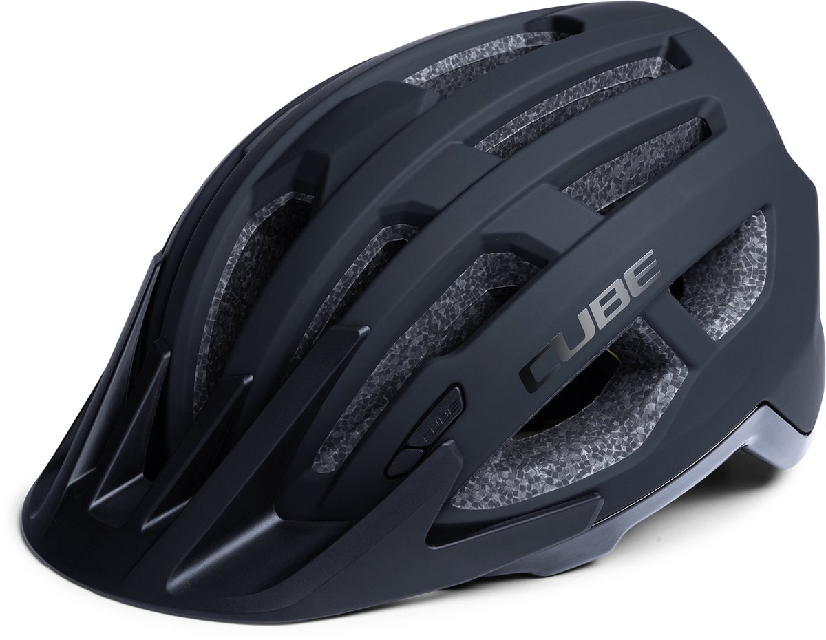 CUBE Fietshelm Offpath - Mountainbikehelm - 15 Ventilatiegaten - SNAP 360 fit-systeem - Verstelbaar - 52-57 cm - M - Zwart
