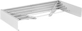 Droogrek Inklapbaar - Wit - 80 cm - 4 meter Drooglengte - Uitklapbaar Wanddroogrek - Wasrek Hangend - Ophangbaar