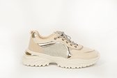 Zerba - Dames Sneakers - Maat 41 - Champagne Leer - Ginosa