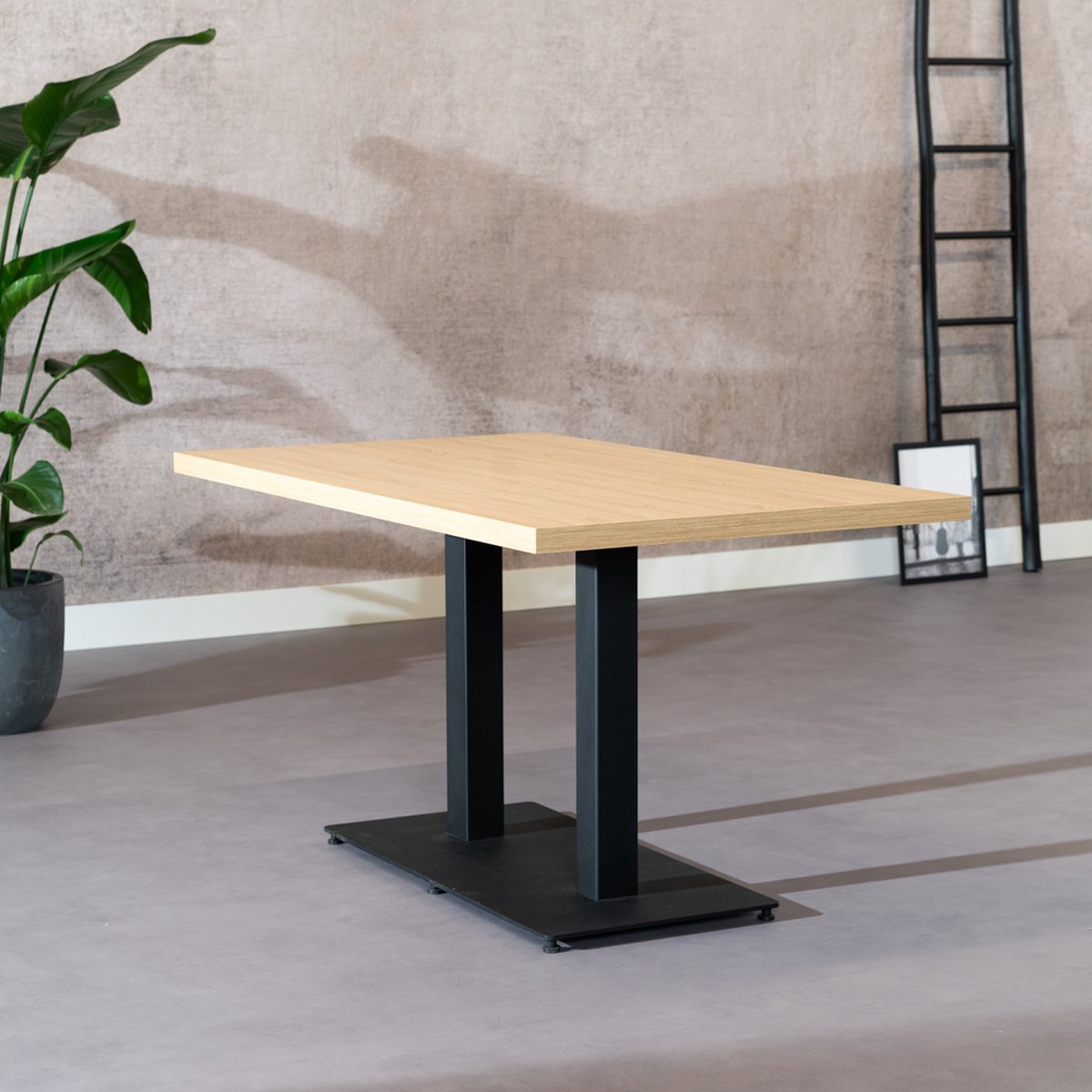 Bronx71® Eettafel Nils melamine eiken 140 x 80 cm