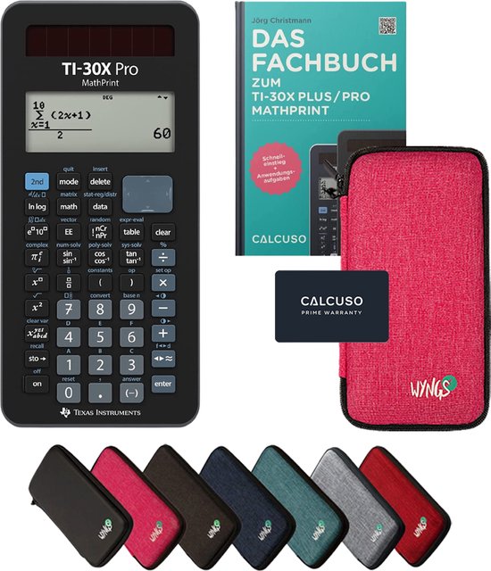 CALCUSO Standaardpakket Roze van rekenmachine TI-30X Pro Mathprint | bol