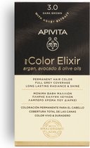 Apivita Coloration Teinture pour cheveux Color Elixir Coloration Permanent 3.0 Châtain foncé