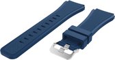 Heble® - Geschikt voor Samsung Galaxy Watch {45mm/46mm} - Donkerblauw {Siliconen Bandje}
