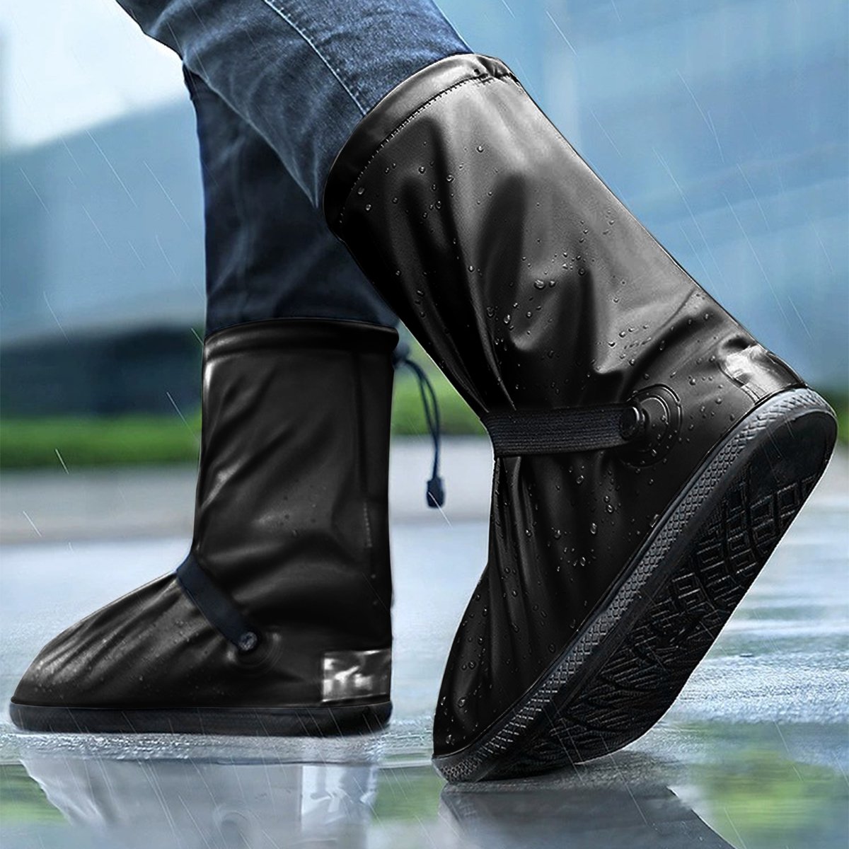 Housses de chaussures de pluie réutilisables | 1 p... – Grandado