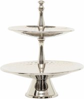 Karaca Home- moroccan- etagere -silver-25,5*30 cm