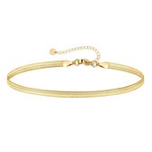 The Jewellery Club - Daisy bracelet gold - Armband (sieraad) - Dames armband - Minimalistisch - Stainless steel - 17cm