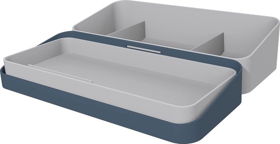 Foto: Tafel organizer the companion bureau butler in blauw grijs