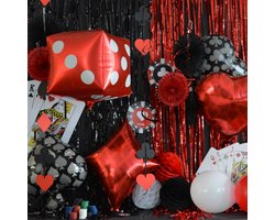 My Theme Party - 55 stuks Casino feestpakket - Poker feestversiering - Las Vegas thema versiering