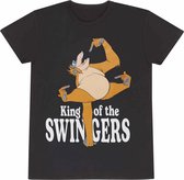 Disney The Jungle Book - King Of The Swingers Mens Tshirt - S - Zwart
