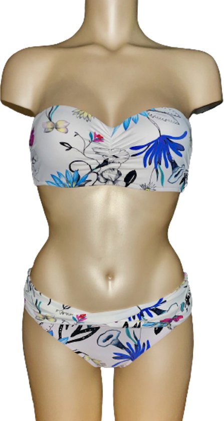 Seafolly - Flower Festival - strapless bikini set - 36 + 36 / 70 + S