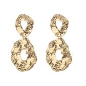 The Jewellery Club - Jolie boucles d'oreilles or - Boucles d'oreilles - Boucles d'oreilles femme - Boucles d'oreilles fantaisie - Or - Festif - 8,7 cm