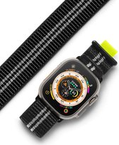 Convient pour Ringke Sports Apple Watch 1/2/3/4/5/6/7/8/9/SE/ Ultra 49 mm/45 mm/44 mm/42 mm, bracelet Zwart.