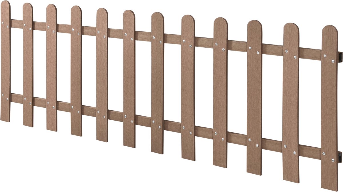 HKC Tuinschutting Jacinta - Voortuinschutting - 60x200 cm - Bruin - HKC