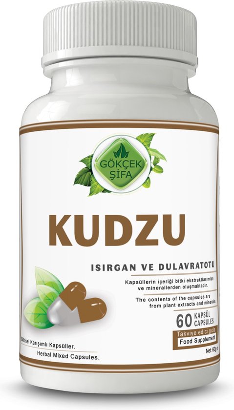 Kudzu Extract Capsule - 60 Capsules - Voor Alcoholisme - Bevat Geen ...