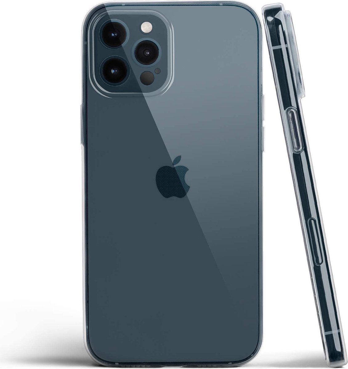 ShieldCase Ultra thin silicone case geschikt voor Apple iPhone 12 / 12 Pro - 6.1 inch - transparant - Lichtgewicht Beschermcase - Slank en Flexibel Hoesje - Duurzame Silicone Bescherming