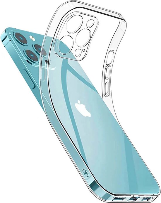 Ceezs telefoonhoesje geschikt voor Apple iPhone 13 Pro doorzichtig hoesje met camerabescherming - transparant
