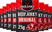 Jack Link's Beef Original - 8 stuks - 25 gram - Vleesconserven - Snacks - Fitness - Voordeelverpakking