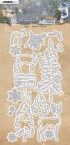 Studio Light • Vintage Christmas Snijmal Deer, Snow & Trees