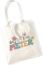 Meter vragen - cadeau - bloemen - shopping bag - draagtas - geschenk - meter vragen