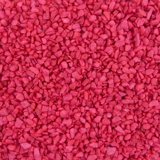 Foto: Gekleurde steentjes 4 6mm granulaat fuchsia bodembedekking voor bloempotten en plantenbakken 1kg