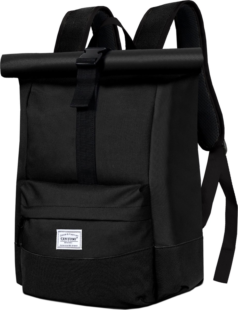 TAN.TOMI Rugzak, Rolltop Rugzak, 25 tot 40 L-Spatwaterdicht-met Laptopvak Tot 15,6 Inch, voor Herren & Dames