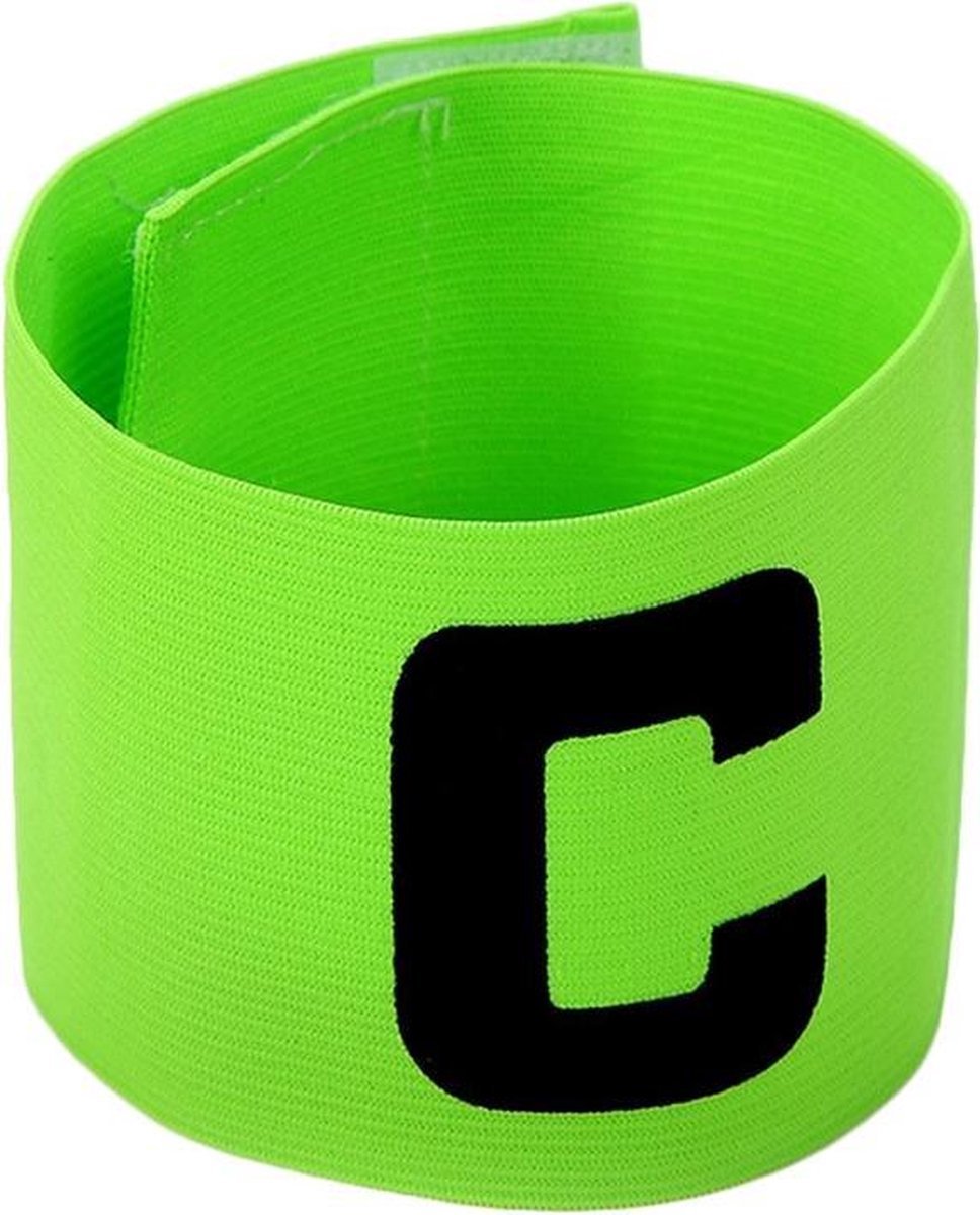 CHPN - Aanvoerdersband - Captainsband - Voor Voetbal - Hockeyaanvoerders - Senior - C-Captain - Teamcaptain - Universeel - Groen - Verstelbaar