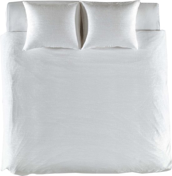 Housse de couette Yellow Violette - Lits jumeaux - Percale - 240x200-220cm - Wit