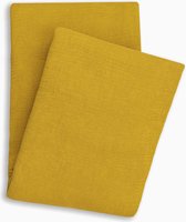 Yellow Ica Sprei - Lits-jumeaux - Katoen - 180x260cm - Goud