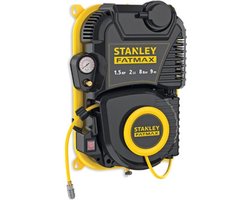 Stanley - Professionele Compressor - zonder Olie - Walltech - Low Noise - 24 L / 1.5 pk / 8 bar