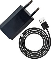 USB Oplader geschikt voor iPhone 8 t/m 14 - Power Adapter - Gmedia - Inclusief USB naar Lightning Kabel - USB adapter - Zwart