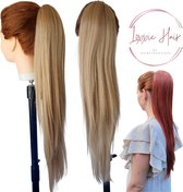 Loxxie® Wrap Around Ponytail Haar Extensions Paardenstaart Extension - Human Hair Blend - Licht Blond - 70 cm