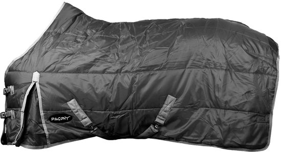 Pagony Deluxe II Staldeken - Paardendeken - Maat: 215 - Grijs - Polyester Pagony Deluxe II Staldeken - Paardendeken - Maat: 215 - Grijs - Polyester