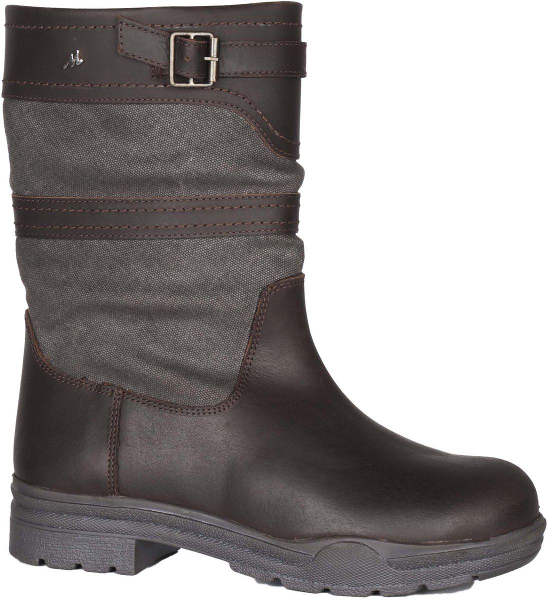 Mondoni Denim Lifestyle Laars - Maat: 39 - Bruin - Katoen