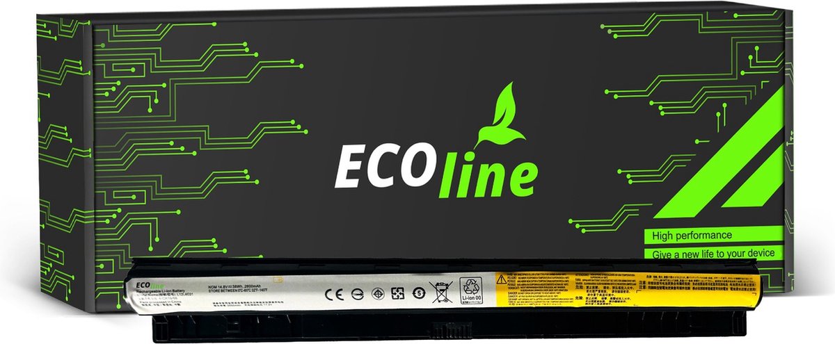 EcoLine - L12S4AO2 L12S4EO1 Batterij Geschikt voor de Lenovo Essential G400s G405s G500s / 14.4V 2600mAh.