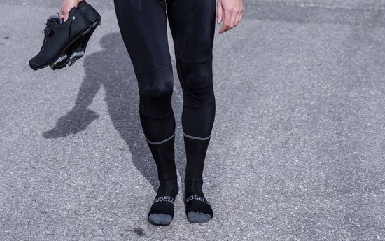 Rogelli Merino Wool Dames en Heren Fietssokken - Zwart — afbeelding 4