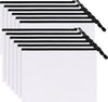 12 stuks A4 Mesh Rits Zakken 33x23.4cm Letter Size Mesh Rits Pouch PVC Mesh Documententas Board Game Organizer Plastic Puzzel Tas voor School Home Reizen