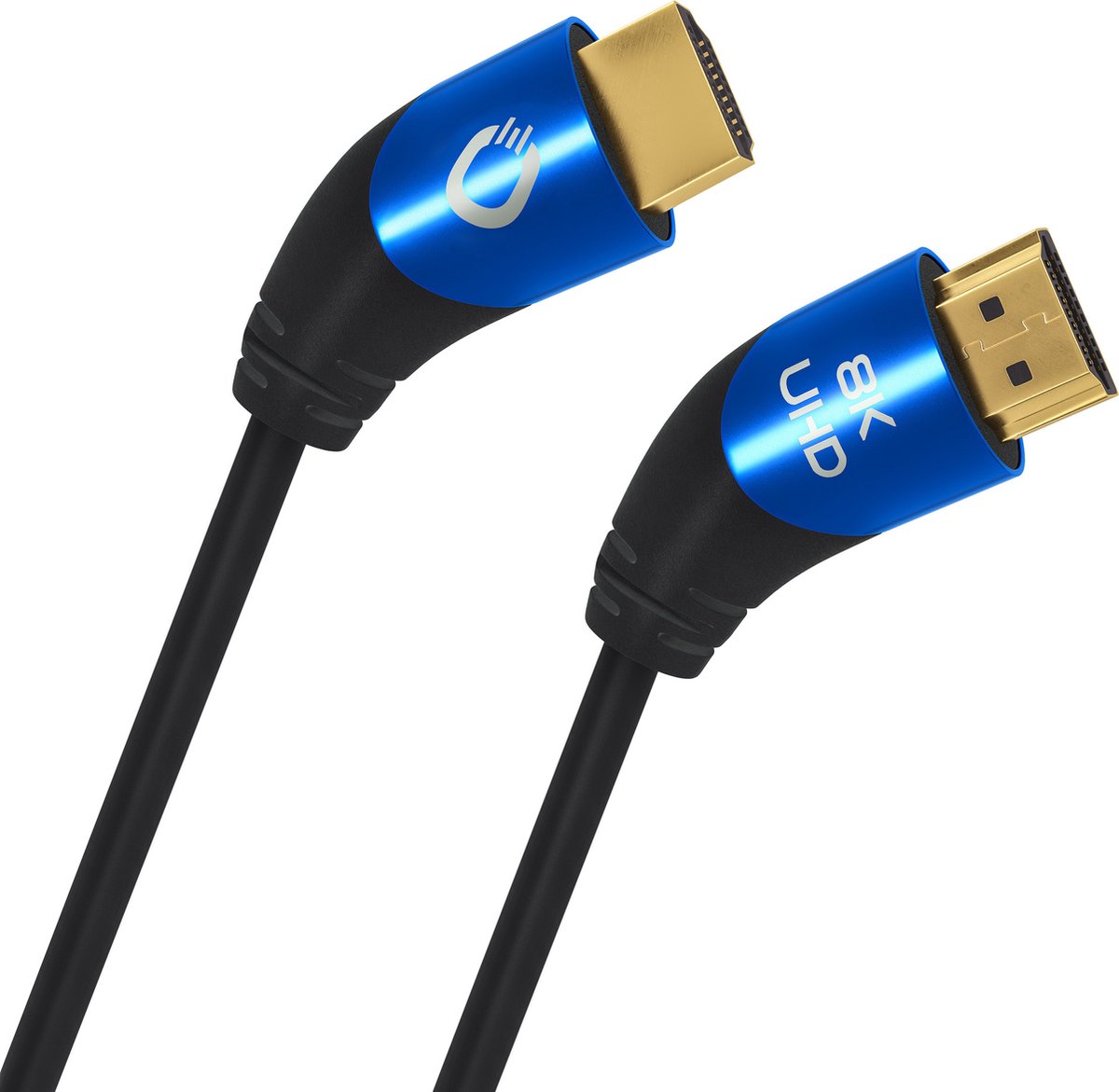 Oehlbach HDMI Aansluitkabel HDMI-A stekker, HDMI-A stekker 3.00 m Zwart D1C42533 Ultra HD (8K), Afgeschermd (drievoudig