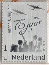 Zilveren Postzegel: 75 jaar Vrede en Vrijheid 1945-2020