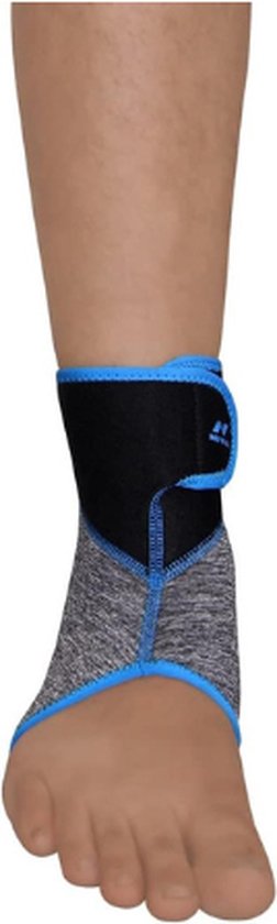 Foto: Nivia orthopedic slip in ankle support brace grey black size medium material neoprene polyester statchable pain relief versatile fit ideal for gym sports exercise training cycling