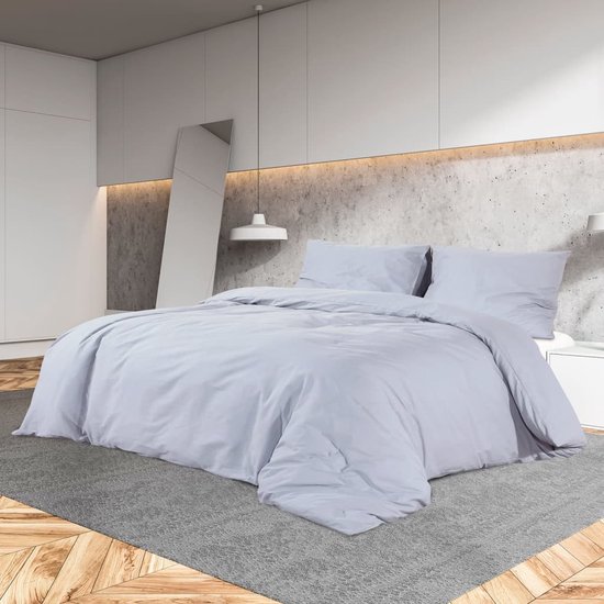 vidaXL - Dekbedovertrekset - lichtgewicht - 135x200 - cm - microvezel - taupe