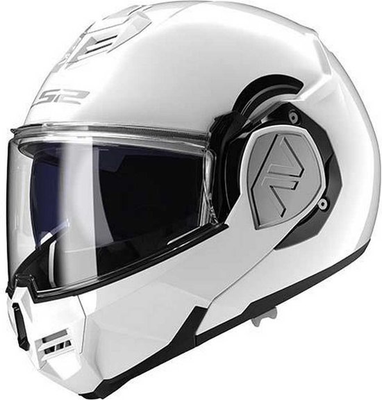 Foto: Ls2 ff906 advant solid white 06 modular helmet xl maat xl helm