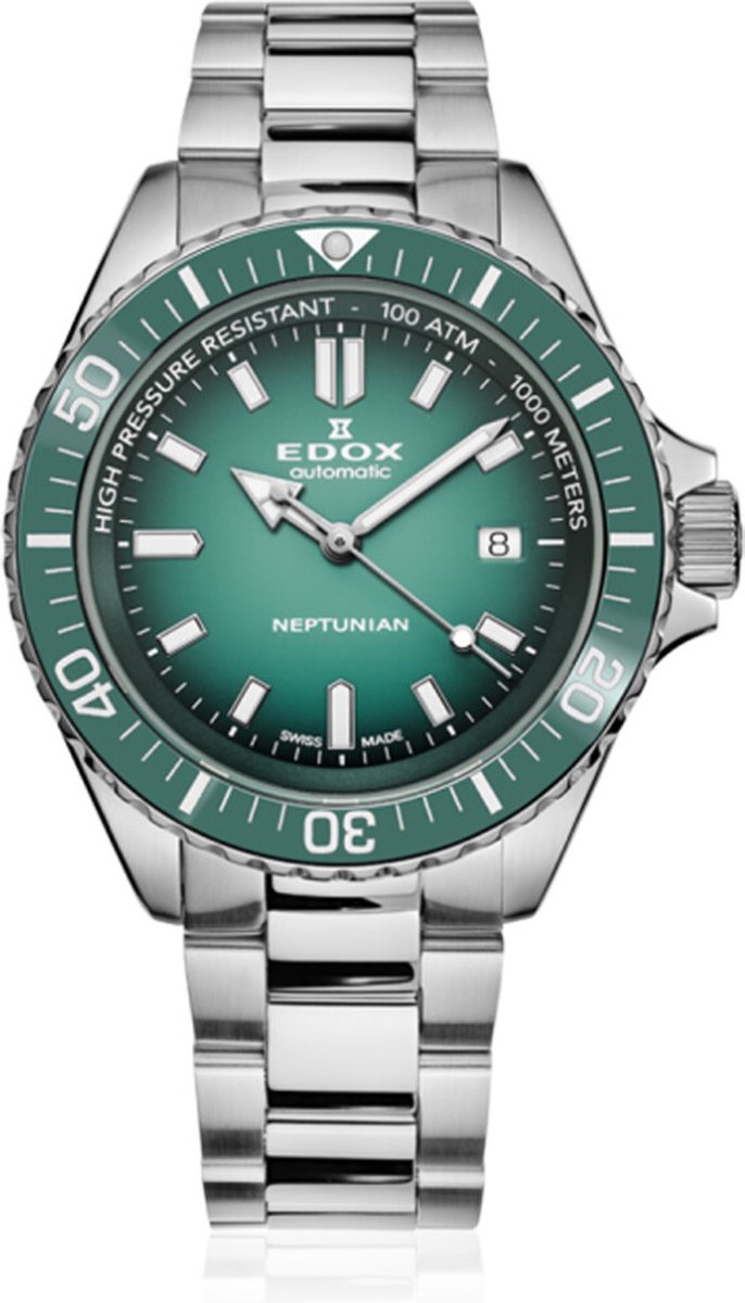 EDOX Skydiver Neptunian Automatic 80120-3VM-N-VDN1 mannen horloge