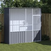 Bol.com Vogelkooi 215x78x200 cm gegalvaniseerd staal antracietkleurig aanbieding
